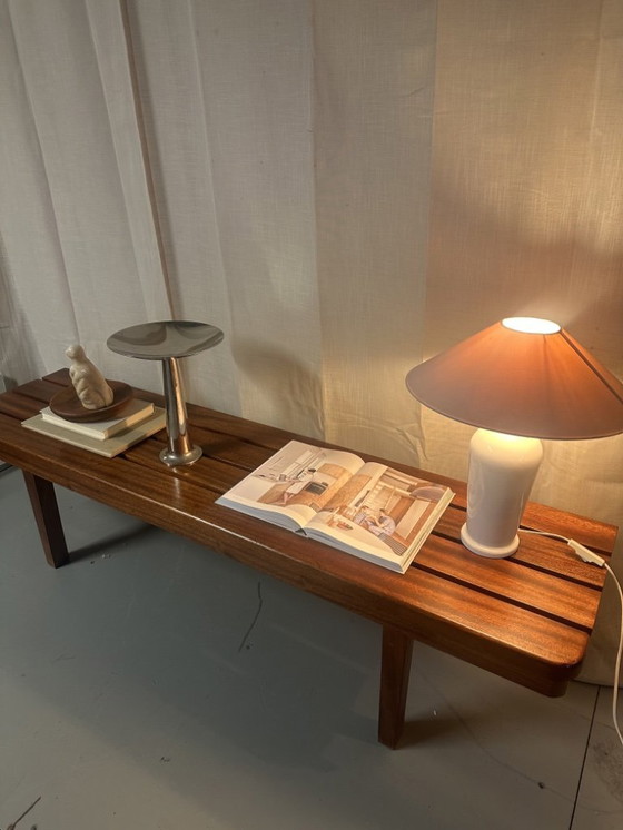 Image 1 of Panca vintage con doghe in legno