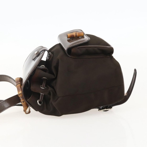 Sac à dos vintage en bambou Gucci – Sacs a dos, Leather, Canvas (photo 3 of 15)