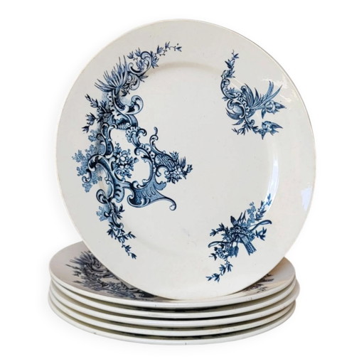 6 assiettes plates Terre de Fer BFK modèle Regent