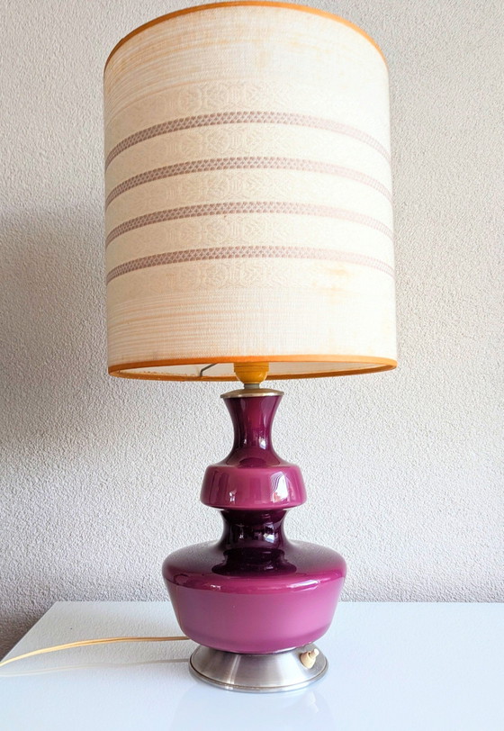 Homegaard Table Lamp Danish Design Vintage – Holmegaard, Glass, Metal (photo 5 of 5)