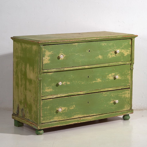 Commode verte antique (c.1920) #12