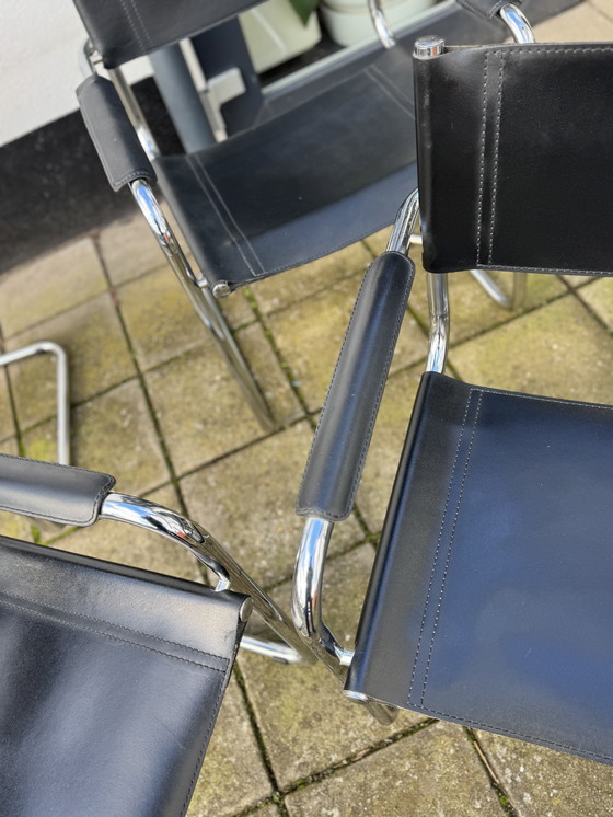 Image 1 of Set of 4 Mart Stam Dining Chairs