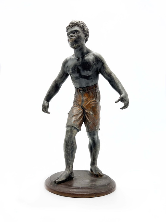 Esculturas de bronce de los años 30 que representan a un africano (photo 5 of 5)