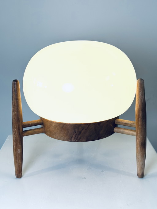LAMPE DE TABLE DE KRÁSNÁ JIBZA POUR ULUV, ANCIENNE TCHECOSLOVAQUIE, années 1950