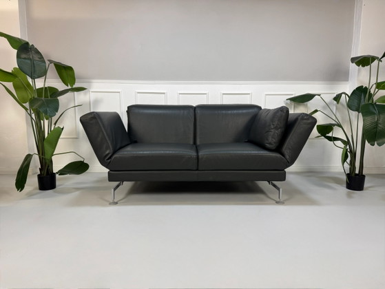Image 1 of Brühl Moule Canapé Leder Grau Schlaffunktion Multifunktional
