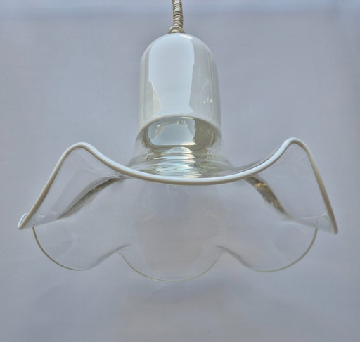 Lampe suspendue vintage - Leucos - design italien - années 1970