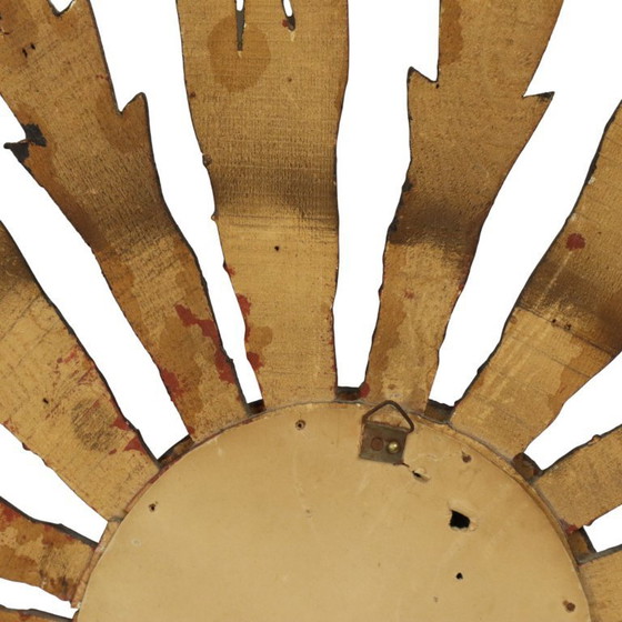 Image 1 of Wooden Sun Mirror Sunburst 70cm