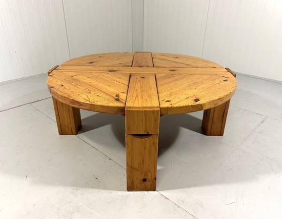 Image 1 of Karl Andersson & Söner Couchtisch aus Kiefernholz mit Schubladen, Schweden, 1970er Jahre