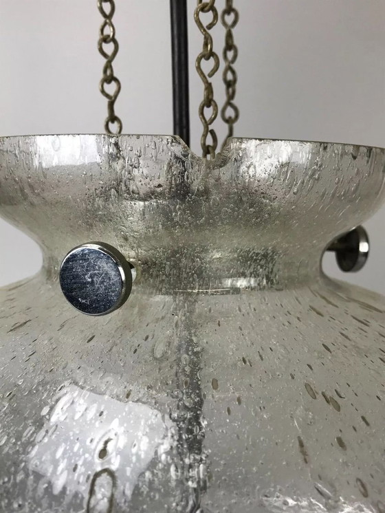 Image 1 of Lampada anni 60/70 lampada da soffitto lampada a sospensione Doria vetro design space age