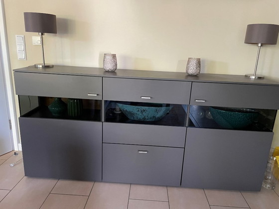 Image 1 of Parete attrezzata Gwinner con credenza , tortora