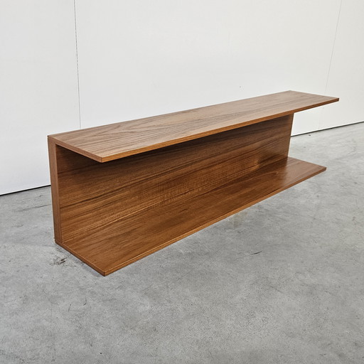 Etagère murale vintage danoise en teck, Walter Wirz