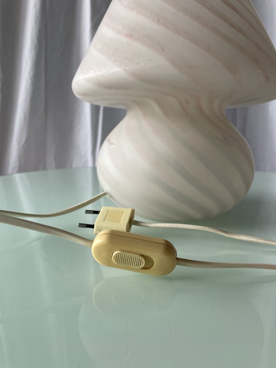 Image 1 of Lampe champignon Murano swirl 1970