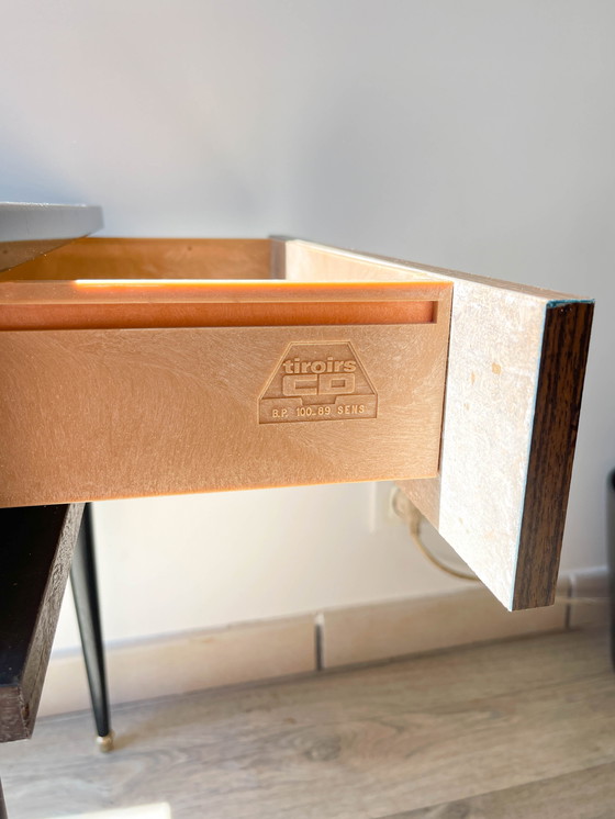 Image 1 of Pair of Vintage Formica Bedside Tables, 1960