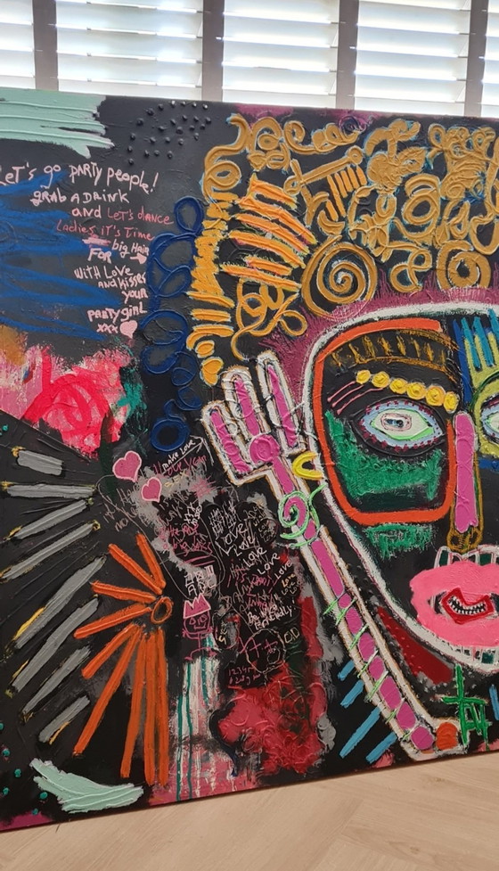 Image 1 of  GROOT RETRO KUNSTWERK!!!