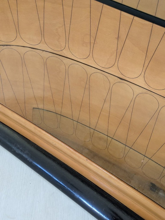 Image 1 of Dassi - Vittorio Dassi - Table d'appoint - Cristal, Bois, Laiton - Intérieur miroir