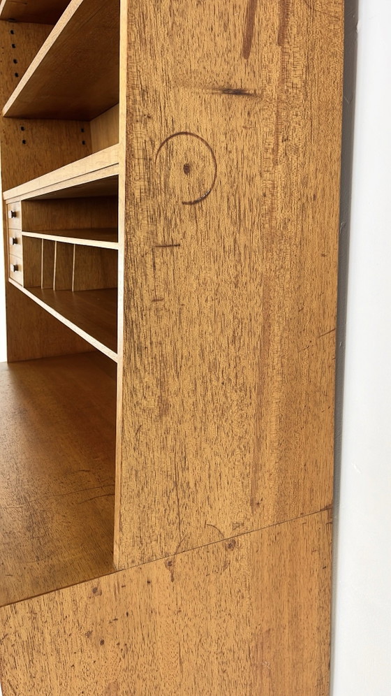 Swedish vintage teak veneer bookcase – Sideboard cabinet, Wood (photo 9 of 16)