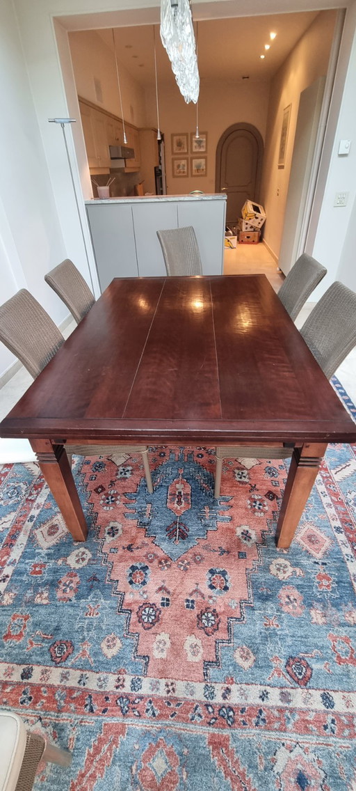 Canadian Cherry Dining Table (extendable with 2 extensions)