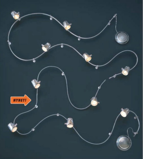 Image 1 of Sistema di illuminazione a binario IKEA MAGNESIUM (tipo S0207)