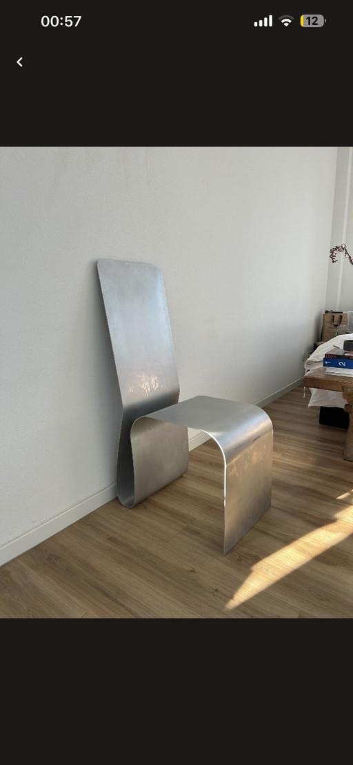 Sedie scultoree – eetkamerstoelen, polished steel (photo 2 of 5)