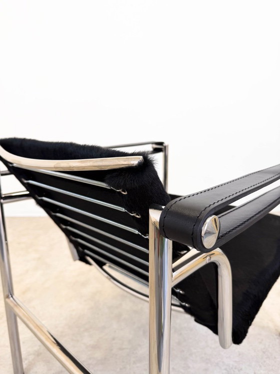 Lc1 Chair Le Corbusier Cassina Charlotte Perriand Sièges – Chaises de salle à manger, Metal, Leather (photo 9 of 15)