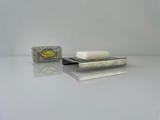 Image 1 of Elegante, rechteckige Seifenschale aus Edelstahl