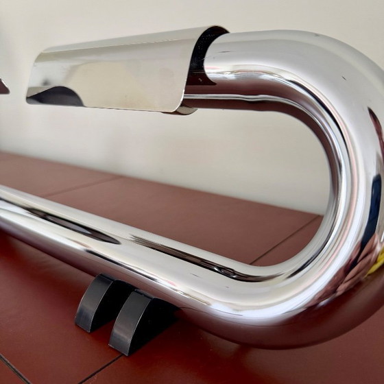 Image 1 of Luci Italia T452 Space Age chrome design 1970s collector's item