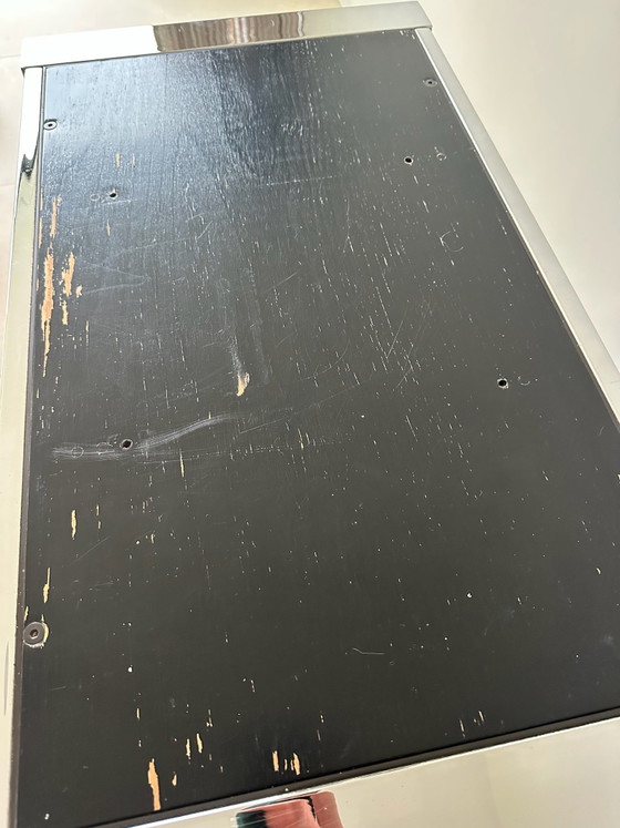 Tavolino anni Settanta, Tavolini, Vetro, Legno, Nero (foto 6 di 6)