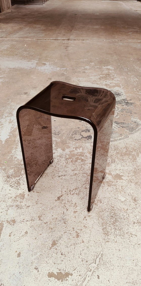 Image 1 of Plexiglazen Jaren 80 Vintage Design Kruk