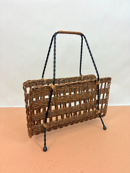 Reading tray rattan - 1970s