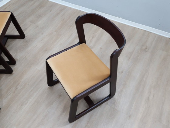 Image 1 of Ensemble de 6 chaises à repas Mario Sabot, Italie 1970