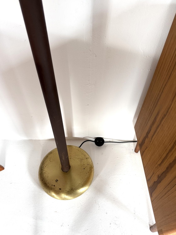 Vintage Triple Messing Mushroom Booglamp, Dijkstra ‘70 – Dijkstra Lampen, Vloerlampen, Brass, Metal (photo 6 of 15)