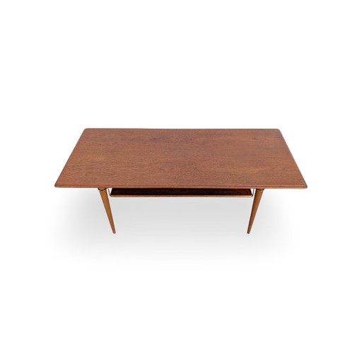 Table basse vintage en teck, style danois, années 60