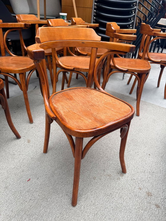 Image 1 of 8 chaises vintage de café/bistro (lot de 8)