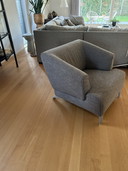 Reupholstered Rolf Benz armchair