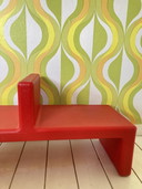 Red Snake Shelf  designed by Adriano Baldanzi & Alessandro Novelli.