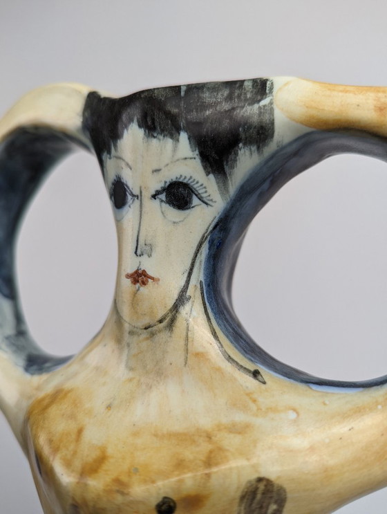 Image 1 of Scultura in ceramica biomorfa a forma femminile, vaso in stile moderno, Europa, XX secolo