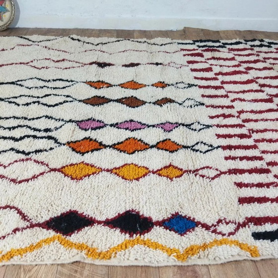 Image 1 of Wool Azilal Rug Colorful – Natural Wool Handwoven (307×210 cm)