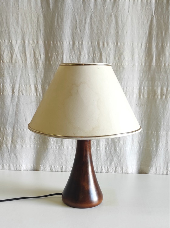 Image 1 of Scandinavian Style Solid Wood Table Lamp - Mid-20th Century