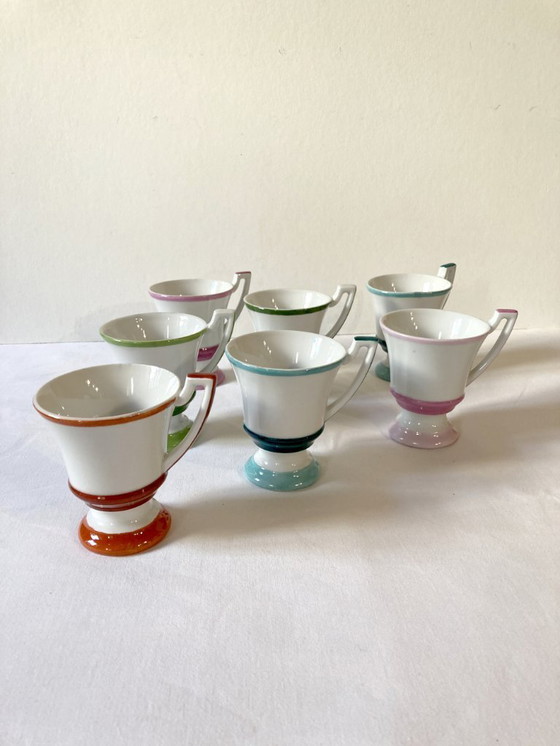 Image 1 of 7 aardewerken koffiekopjes van het brûlot-type