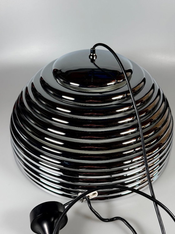 Image 1 of 60er 70er Jahre Deckenlampe Staff Leuchten Kazuo Motozawa Saturno Chrom Design