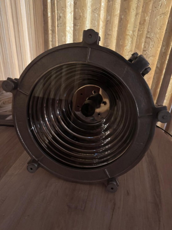 Aluminium industrial Nautical design pendant lamp Eichholtz, Metal, Glass, Silver, Industrieel (photo 11 of 15)