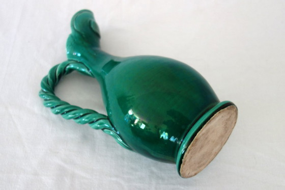 Image 1 of Jarra de cerámica esmaltada, Francia, década de 1950