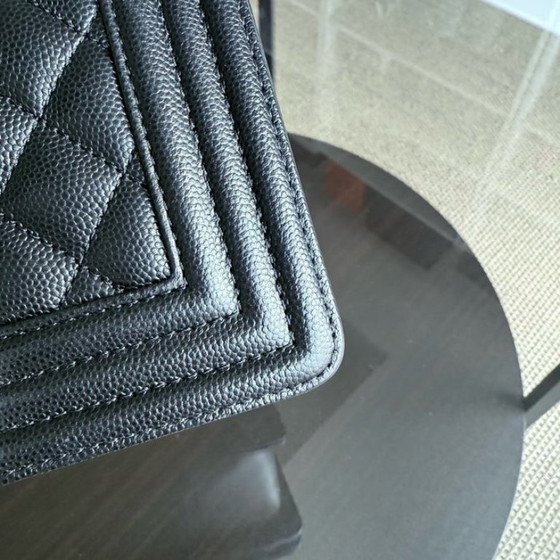Image 1 of Chanel Boy Small - Caviar Quilted Black Ruthenium Silver Hardware