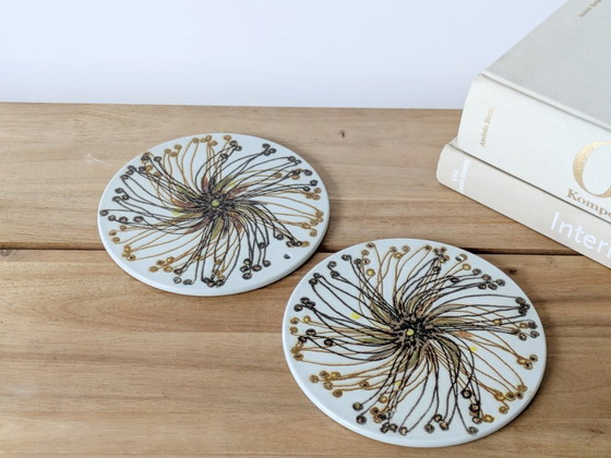 Image 1 of 2 x Royal Copenhagen Plates or Trivets | 1970s Fajance Denmark