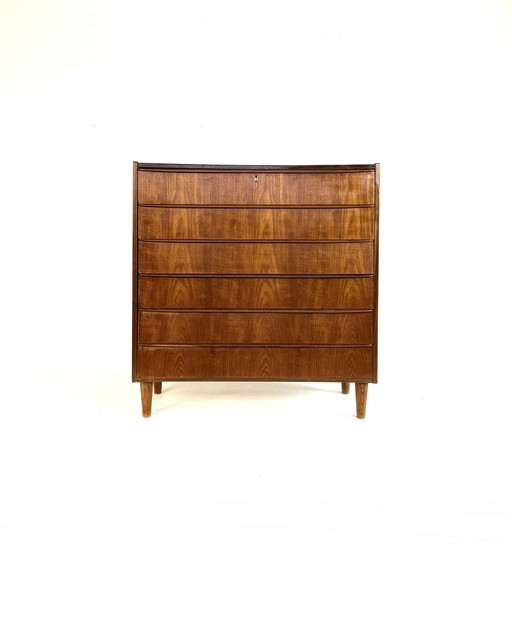 Commode vintage XL danoise en teck, années 60