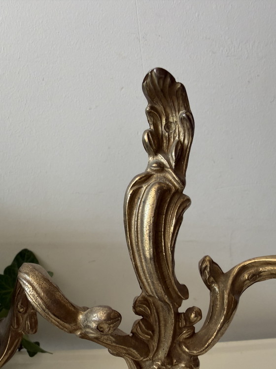 Portacandele in ottone a due braccia – Brass (photo 6 of 6)