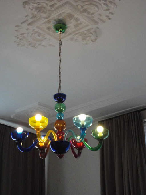Murano lamp, multicolor – kroonluchters, Glass