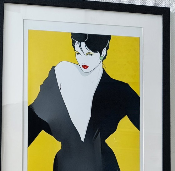 Image 1 of Poster affisso Pop Art Deco anni '80 di Patrick Nagel con cornice