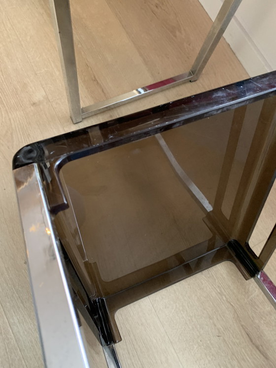 Image 1 of Tavolini Marc Berthier in plexiglass cromato vintage