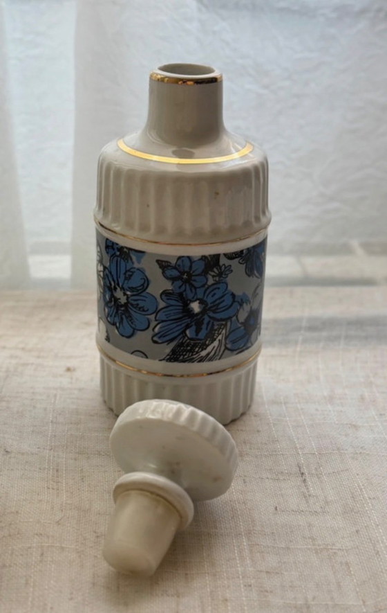 Image 1 of Floral ceramic vanity set, 1970s